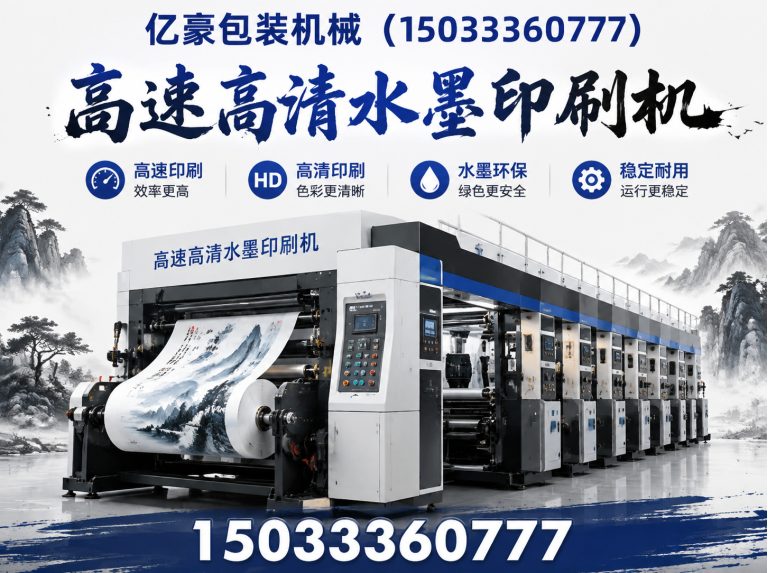 海兴县全自动高速水墨印刷机展示图